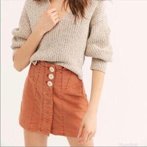 Free People Every Minute Every Hour Mini Skirt